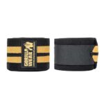 Gorilla Wear Mybodysport Gym Knee Wraps Black My Body Sport Gold
