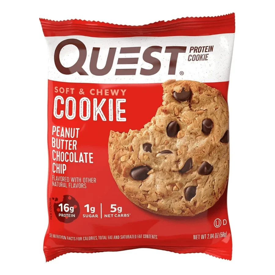 Quest Protein Cookie Uk Peanut Butter Chocolate Chip 58g 1200x