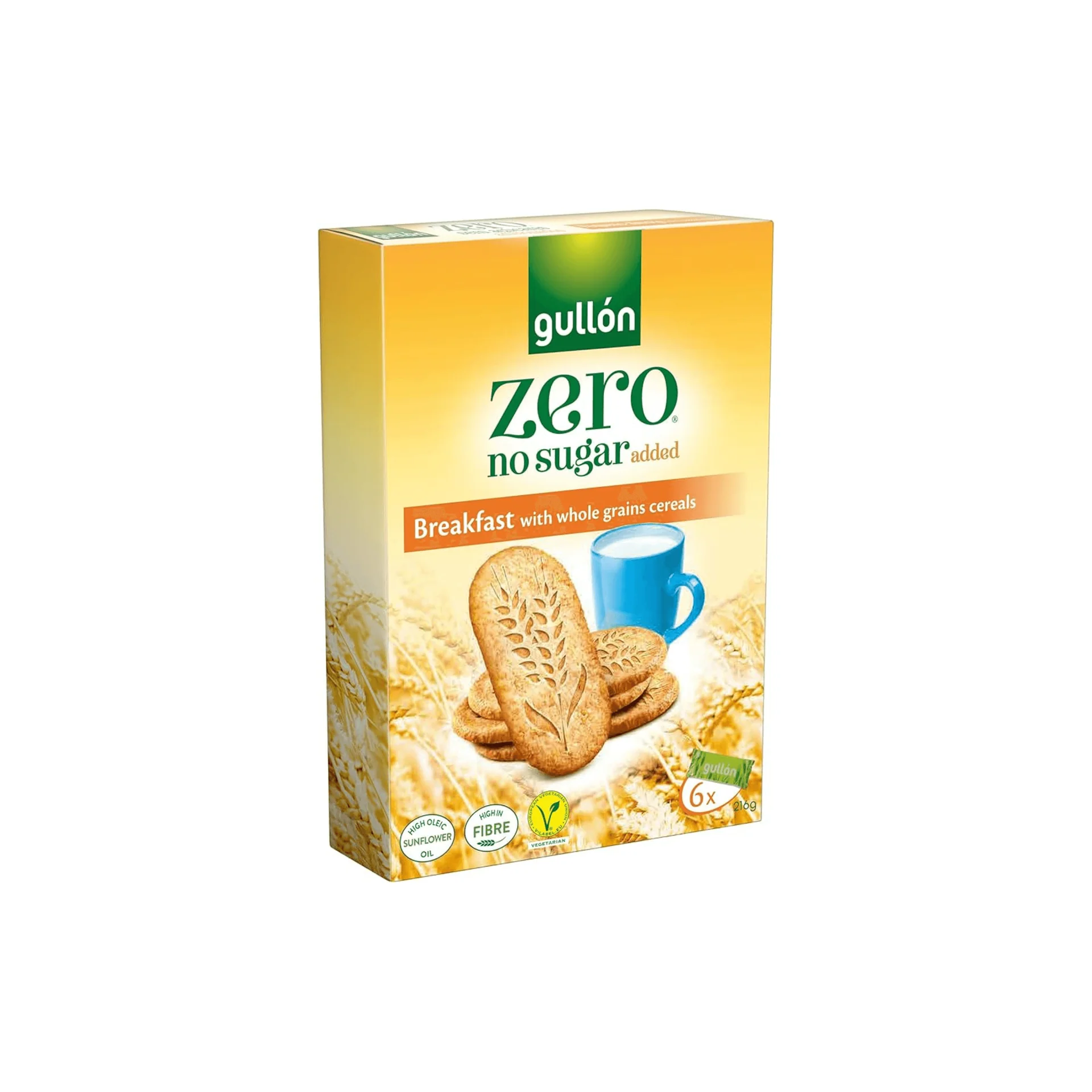 Gullon No Sugar Added Breakfast Biscuits With Whole Grains